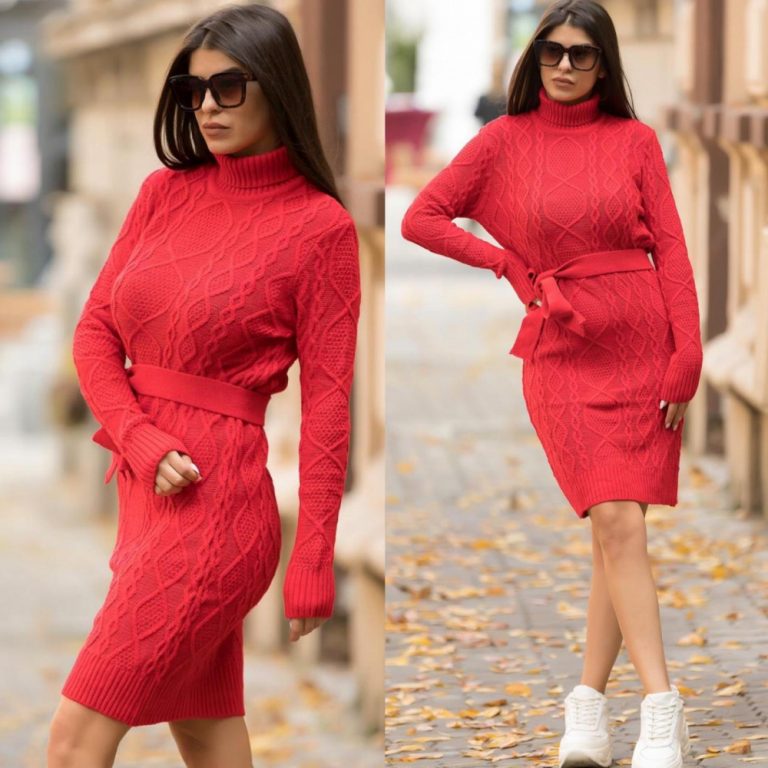 Rochii Tricotate Ieftine Midi Si Lungi ❤️ Extrem De Moderne