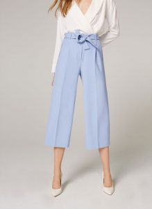 Fusta Pantalon Albastra Foarte Eleganta
