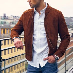 Geaca Toamna Barbati Piele Intoarsa
