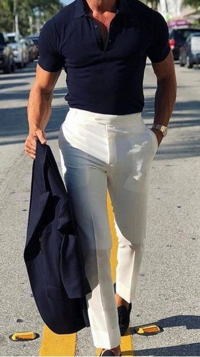 Blugi Albi Barbati. Pantaloni Eleganti Scurti & Lungi 2026