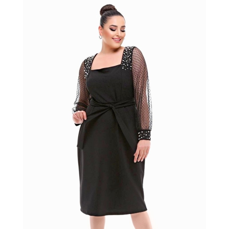Rochii Maneci Transparente Midi