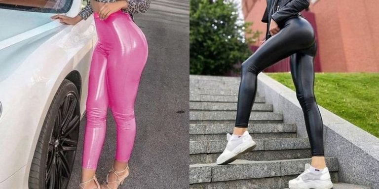 Pantaloni Latex. Colanti Luciosi Dama ❤️Aspect Wow Vinil